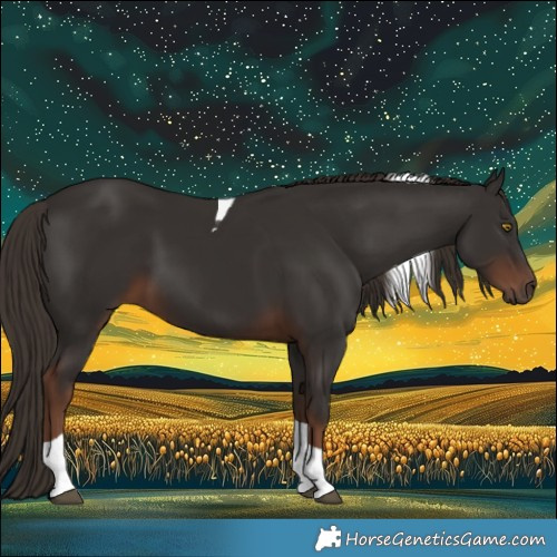 Horse Color:Liver Chestnut Tobiano 