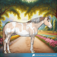 Horse Color:Gray White Spotted Perlino Frame Appaloosa Rabicano