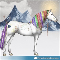 Horse Color:Painted Chocolate Palomino Ice Splash Tobiano 