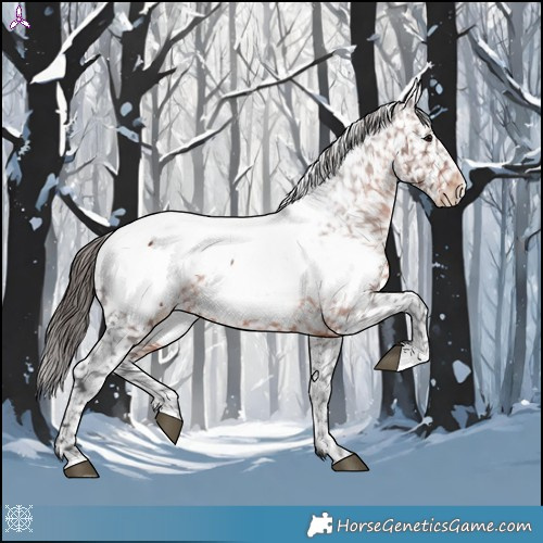 Horse Color:Brown Appaloosa 