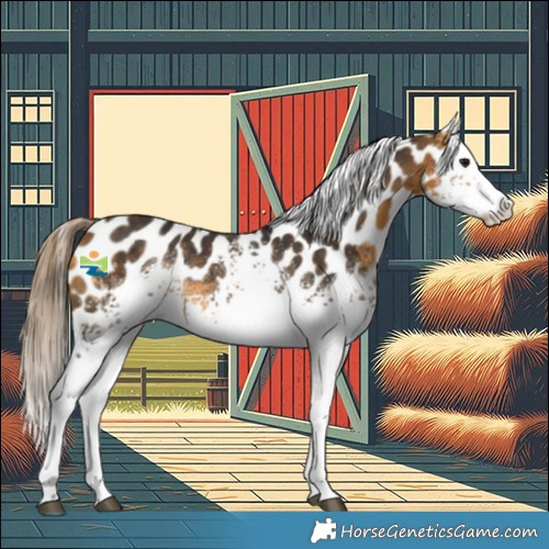 Horse Color:White Spotted Buckskin Appaloosa Rabicano 