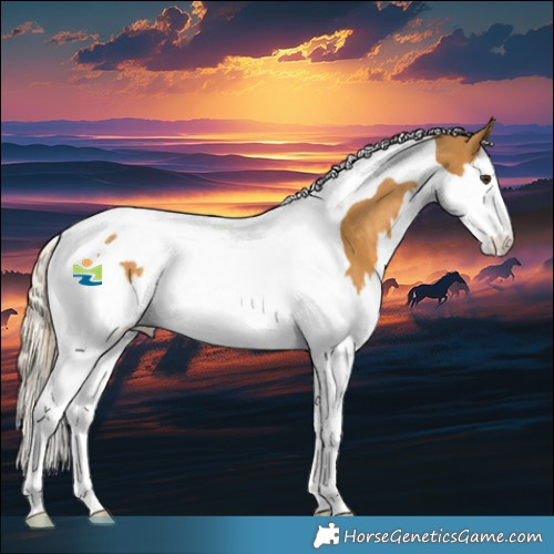 Horse Color:Palomino Splash Tobiano Rabicano 
