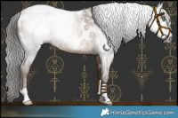 Horse Color:Gray Sable Champagne Roan Near Leopard 