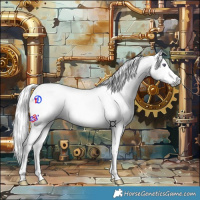 Horse Color:Gray Midnight Chestnut Chinchilla Ice Sabino Splash Tobiano Near Leopard 