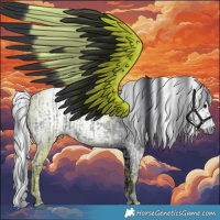 Horse Color:Blue Ice Roan  and ERROR: UNKNOWN ANOMALY