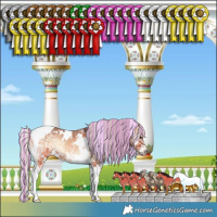 Horse Color:Painted White Spotted Silver Bay Ice Onyx Tobiano 