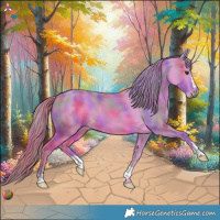 Horse Color:Nacre Watercolor Chestnut 