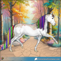 Horse Color:Painted Nacre Red Roan Sabino Splash Rabicano 