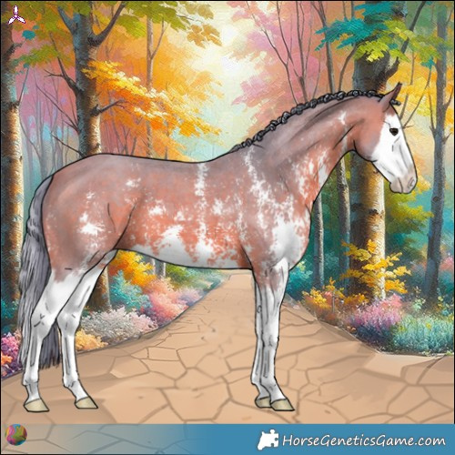 Horse Color:Watercolor Bay Sabino Splash 