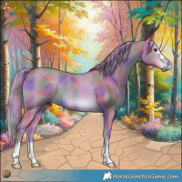 Horse Color:Nacre Watercolor Chestnut 