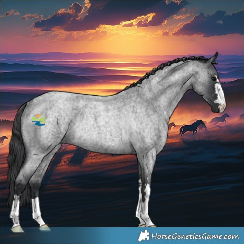 Horse Color:Blue Roan Rabicano 