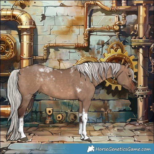 Horse Color:Silver Brown Dun Tobiano 