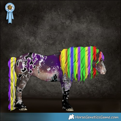 Horse Color:Painted White Spotted Silver Brown Appaloosa 