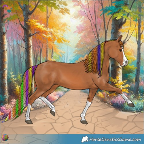 Horse Color:Painted Chestnut Splash 