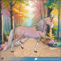 Horse Color:Watercolor Palomino Splash