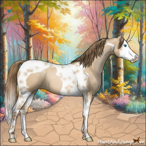 Horse Color:Grullo Pearl Splash Tobiano 