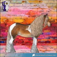 Horse Color:Chocolate Palomino Tobiano