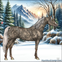 Horse Color:Silver Amber Champagne Ice Dun 