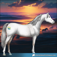 Horse Color:Gray Classic Champagne Roan 