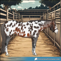 Horse Color:Brown Appaloosa