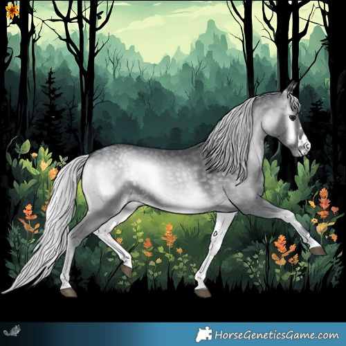 Horse Color:Silver Blue Onyx Chinchilla 