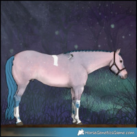 Horse Color:Watercolor Bay Dun Tobiano 
