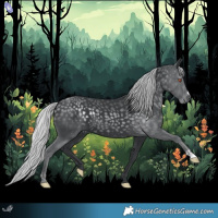 Horse Color:Silver Black Chinchilla