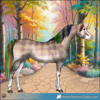 Horse Color:Painted Plaid Bay Onyx Splash