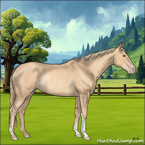 Horse Color:Gold Champagne Rabicano 