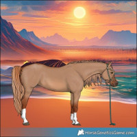 Horse Color:Red Dun Tobiano 