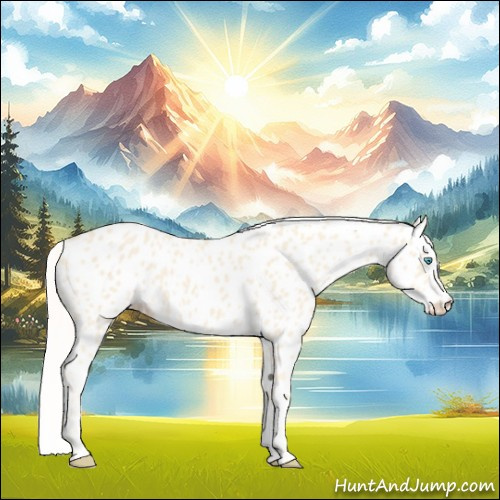 Horse Color:Cremello Appaloosa