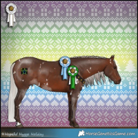 Horse Color:White Spotted Silver Brown