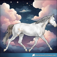 Horse Color:Gray White Spotted Bay Pearl Dun Splash Tobiano Near Leopard Rabicano 