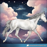 Horse Color:White Spotted Gold Cream Champagne Pearl Dun Splash Tobiano Rabicano