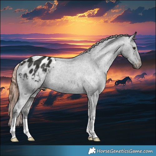 Horse Color:Liver Chestnut Appaloosa 