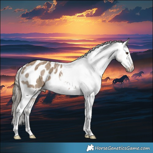 Horse Color:Liver Red Dun Appaloosa Brindle 