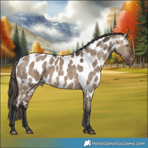 Horse Color:Brown Dun Appaloosa Brindle 