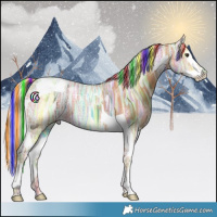 Horse Color:Painted Chestnut Ice Splash Tobiano 