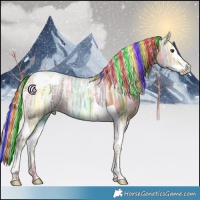 Horse Color:Painted Chestnut Ice Splash Tobiano