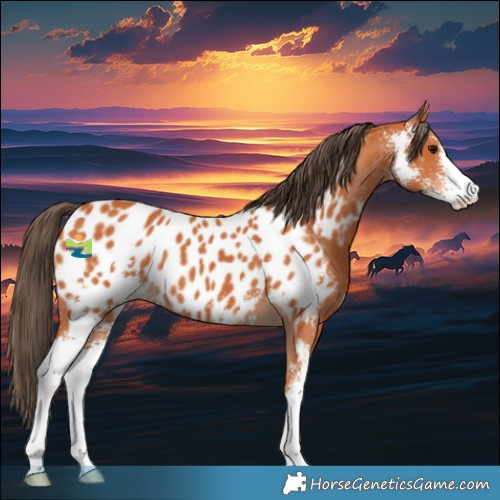 Horse Color:Bay Sabino Appaloosa 