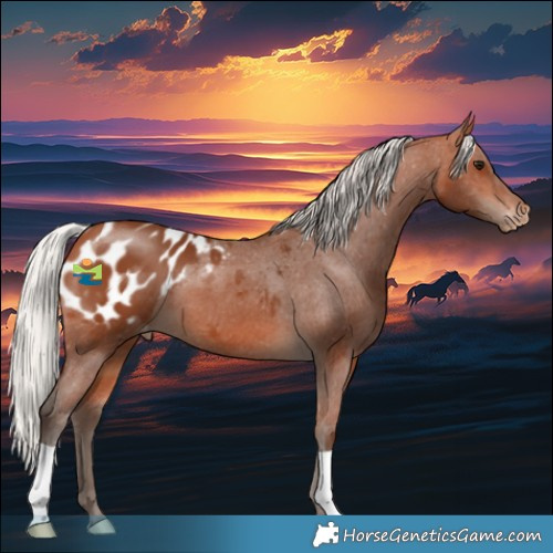 Horse Color:Silver Bay Appaloosa 