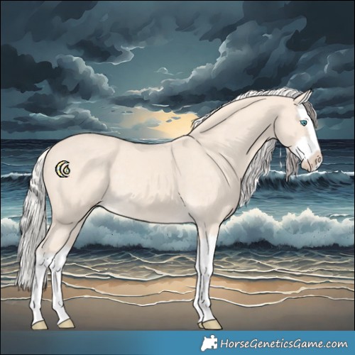Horse Color:Cremello Splash 