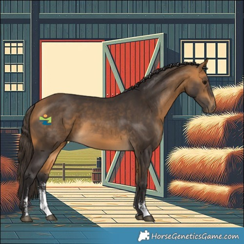 Horse Color:Buckskin Sabino Rabicano 