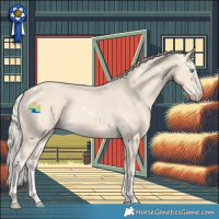 Horse Color:White Spotted Cremello Rabicano