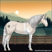 Horse Color:Silver Smoky Creme Splash Tobiano 