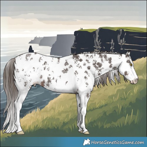 Horse Color:Liver Chestnut Sabino Appaloosa 