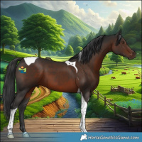Horse Color:Liver Chestnut Tobiano 
