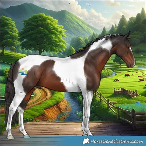 Horse Color:Liver Chestnut Tobiano 