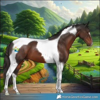 Horse Color:Liver Chestnut Tobiano 