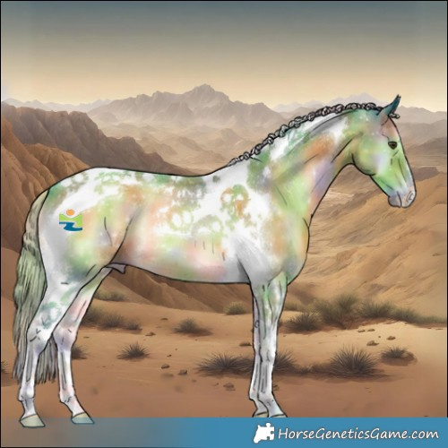 Horse Color:Nacre Watercolor Chocolate Palomino Onyx Tobiano 